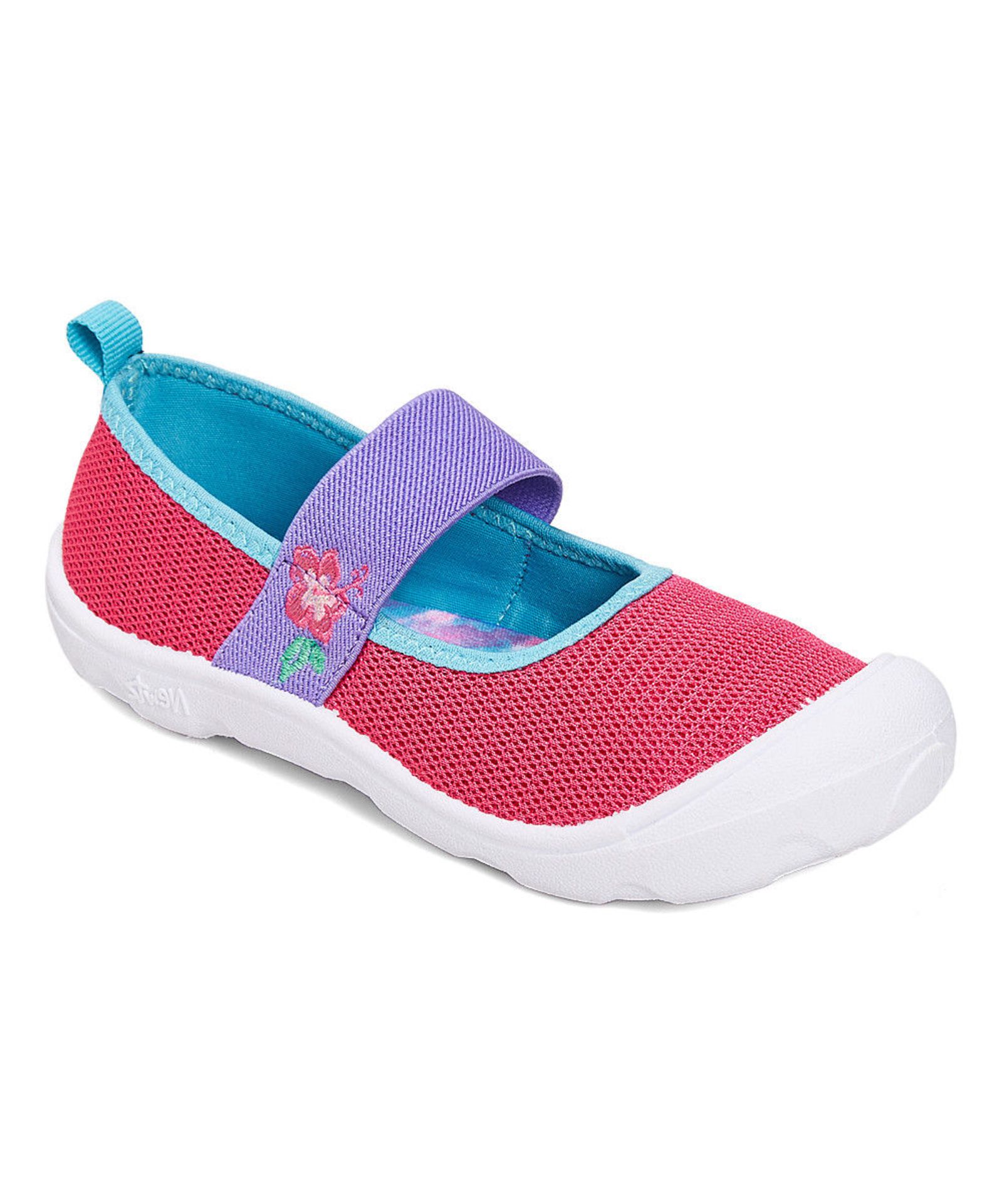 Newtz Pink & Purple Embroidered Water Shoe (Uk Size:10-11/Us Size:11-12) (New Without Box) [Ref: