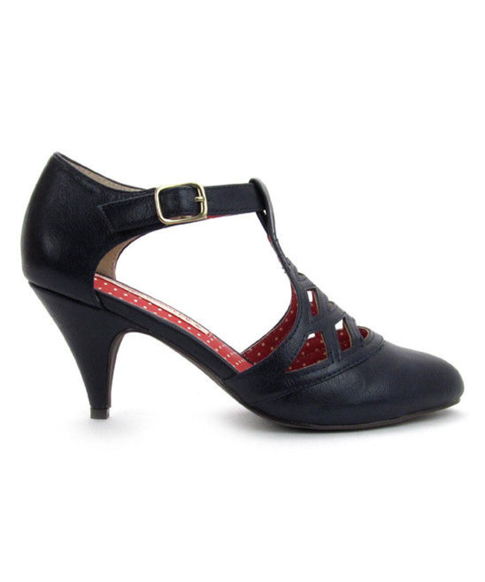 B.A.I.T. Navy Heiress T-Strap Pump (Uk Size:4/Us Size:6) (New With Box) [Ref: 34632622-E-004] - Image 2 of 3