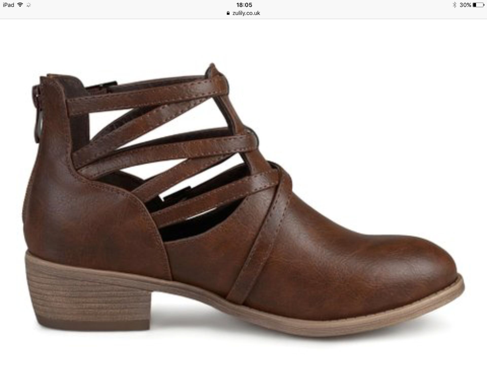 Bella Cora Brown Saylor Ankle Boot, Size Uk 7.5 Us 10 (New With Box) [Ref: 54279012-A-002] - Image 3 of 7