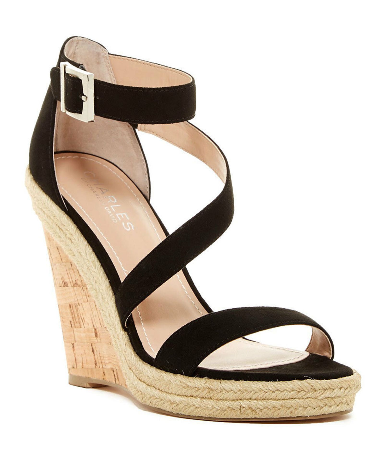 Charles By Charles David Black Becki Sandal (Uk Size:4/Us Size:6) (New With Box) [Ref: 48999228-D-