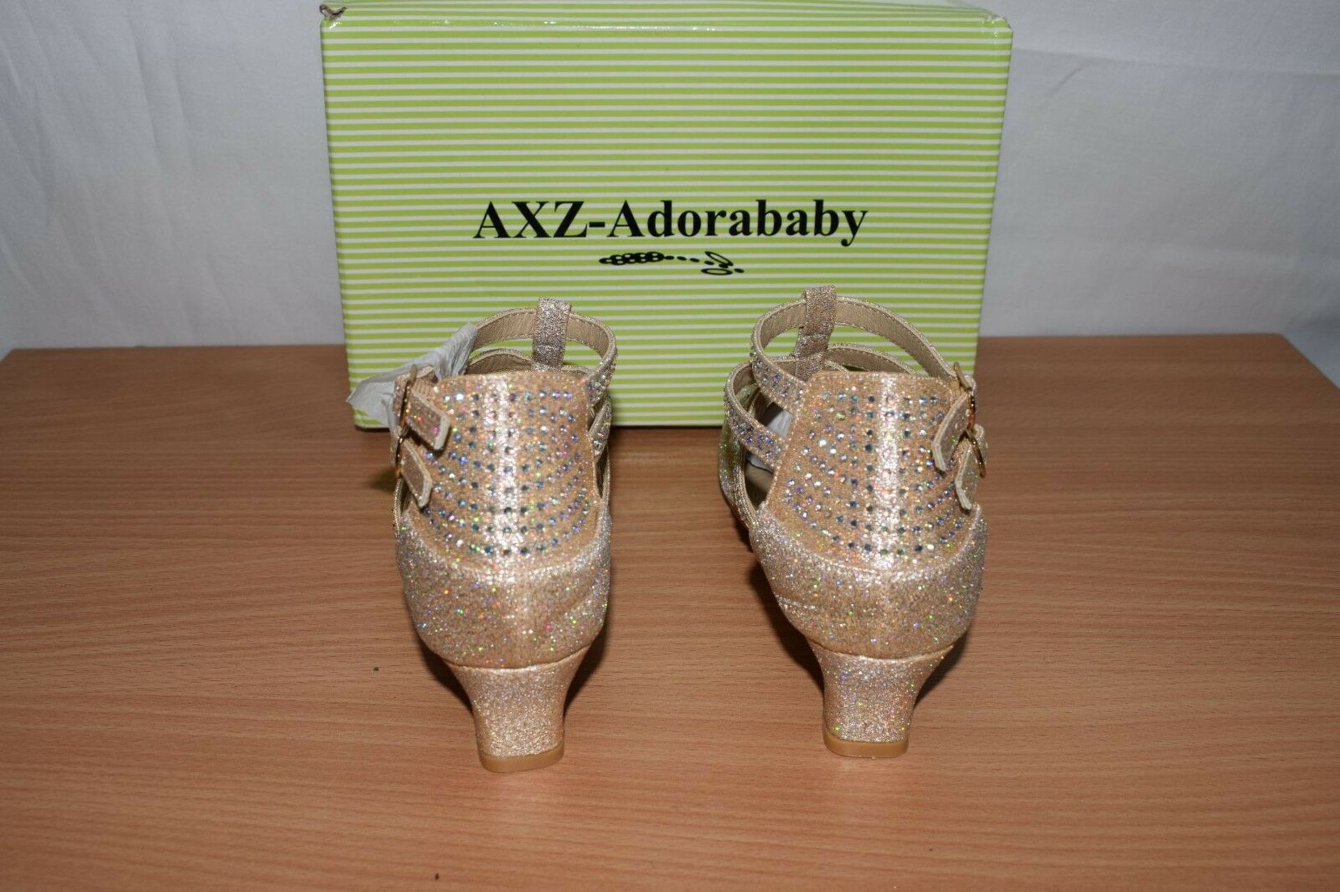 Adorababy Champagne Double-Buckle Pump (Uk Size:13/Us Size:1) (New With Box) [Ref: 43846116-M-002] - Image 3 of 4