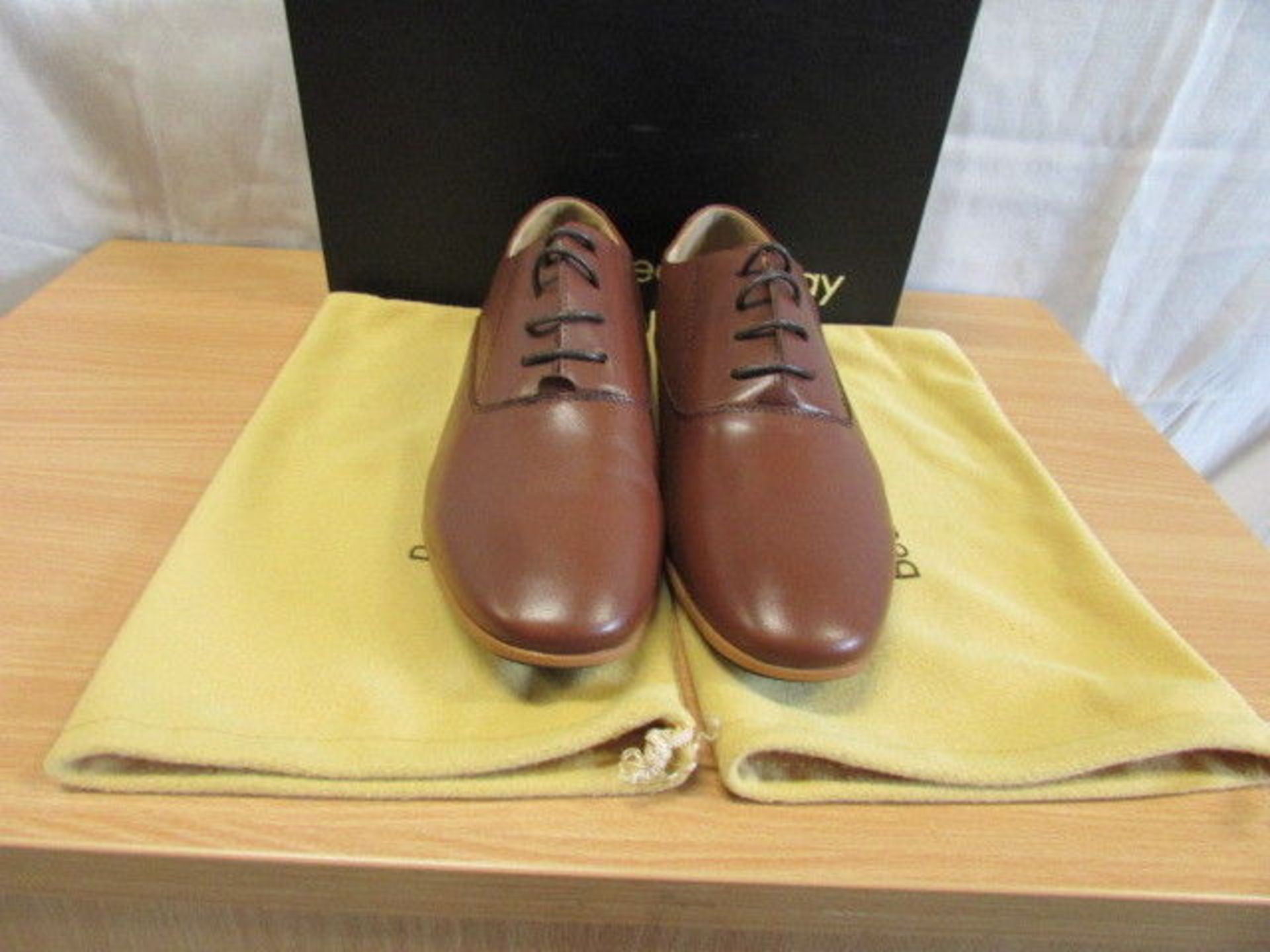 Beau Today Brown Leather Oxford Shoes (Uk Size:6/Euro Size:39) (New With Box) [Ref: 54040582-G-001]