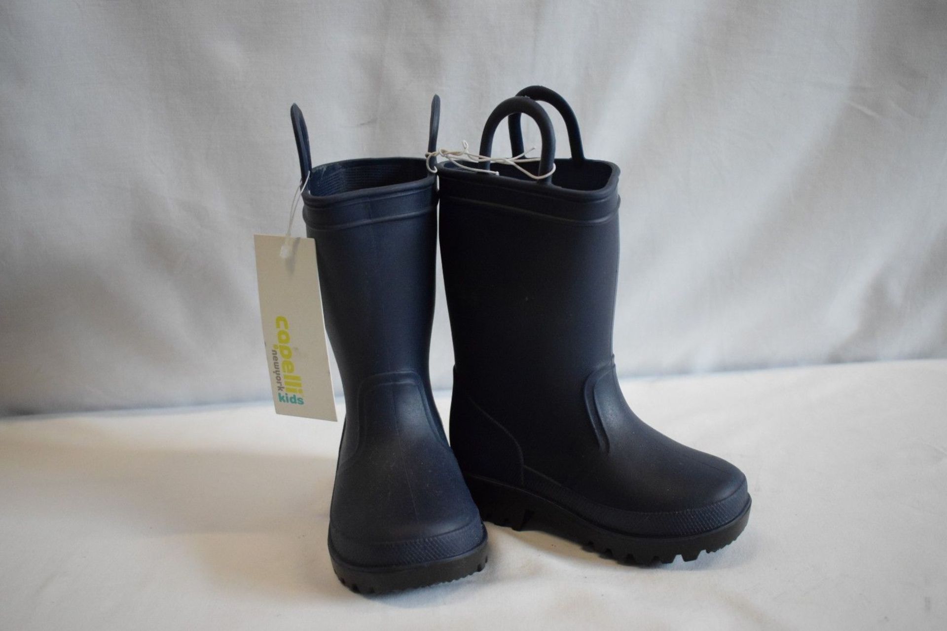 Capelli Navy Blue Wellington Boots Uk 3-4 (New Without Box) [Ref: ]