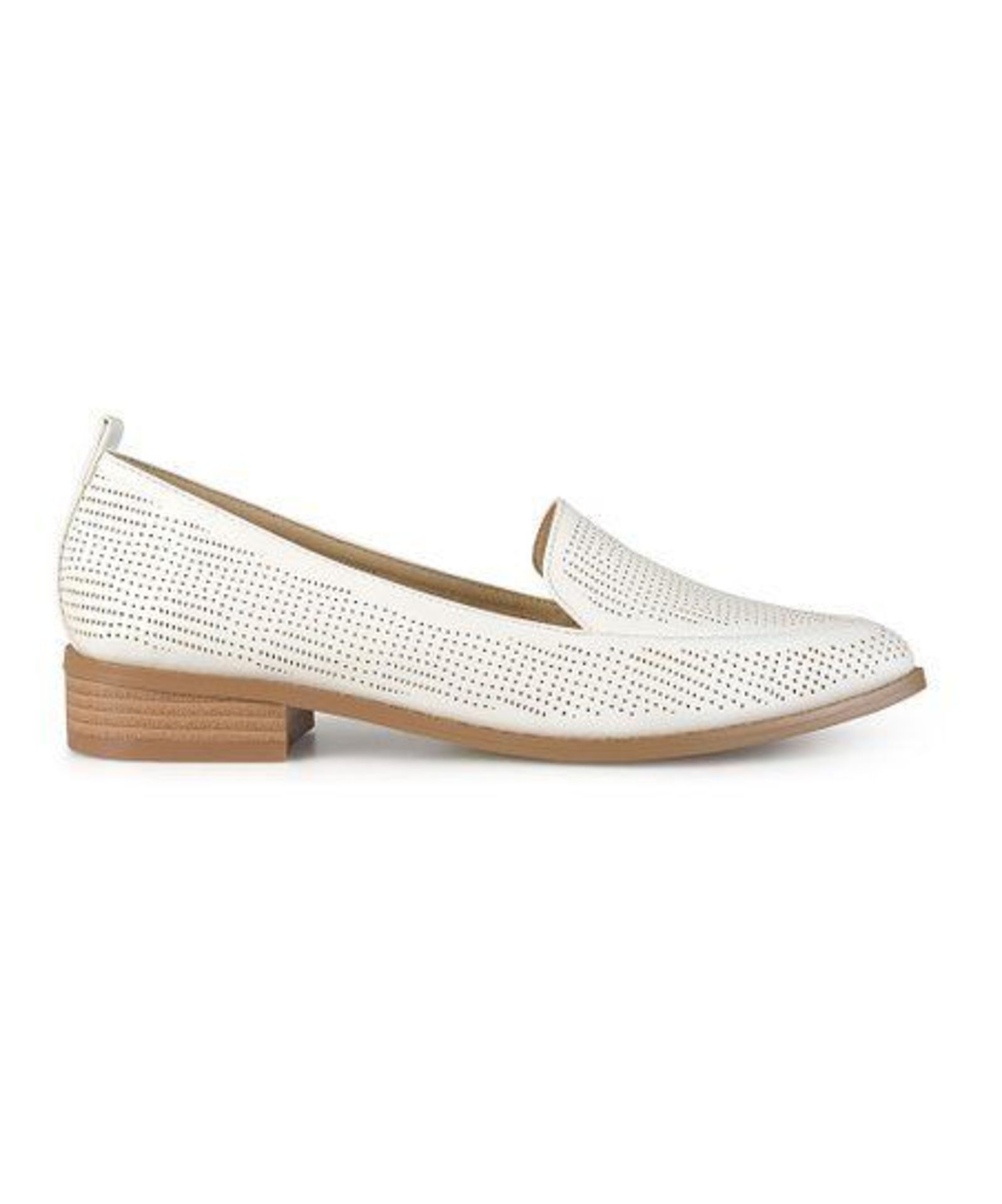 Bella Cora White Brooky Loafer (Uk Size:5/Us Size:7.5) (New With Box) [Ref: 52534034-H-002] - Image 3 of 5