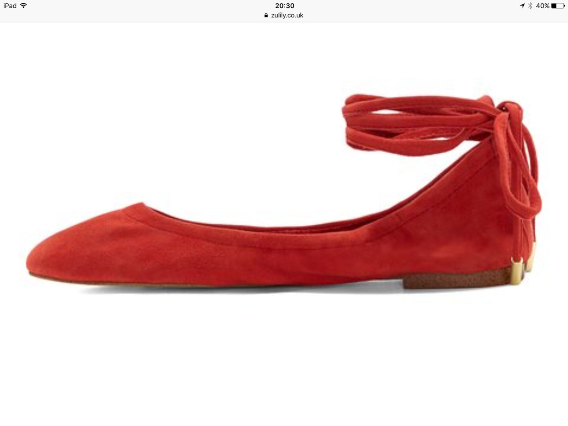 1.State By Vince Camuto Persimmon Skylaar Suede Flat, Size Uk 4.5 Us 6.5 (New With Box) [Ref: - Image 3 of 7