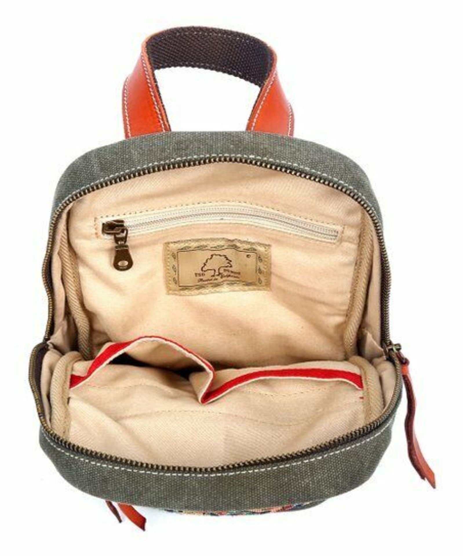 Tsd Brand Olive Four Season Canvas Sling Crossbody Bag (New With Tags) [Ref: 53760893-Tf-Tub 3-Tf] - Image 3 of 3