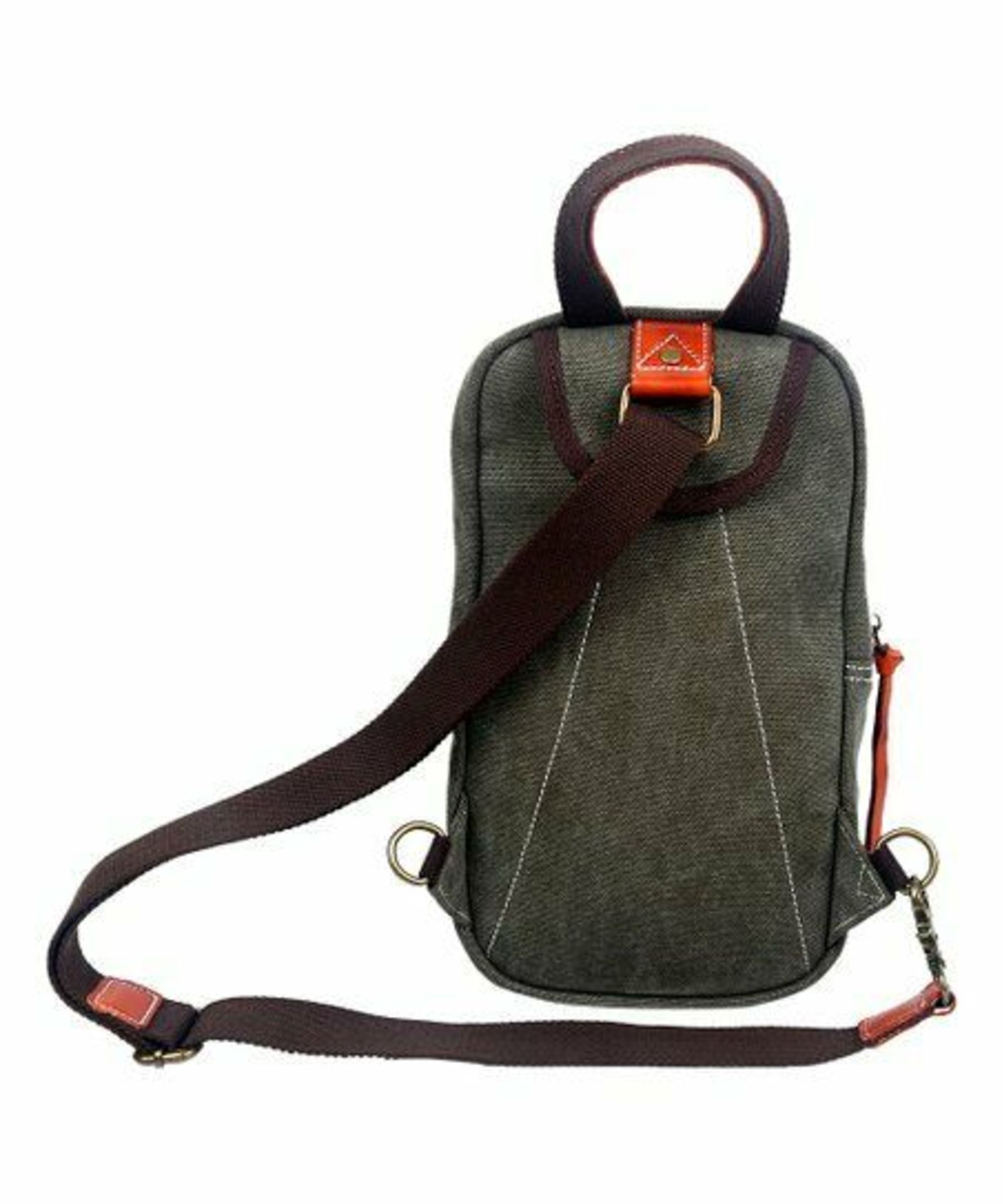 Tsd Brand Olive Four Season Canvas Sling Crossbody Bag (New With Tags) [Ref: 53760893-Tf-Tub 3-Tf] - Image 2 of 3