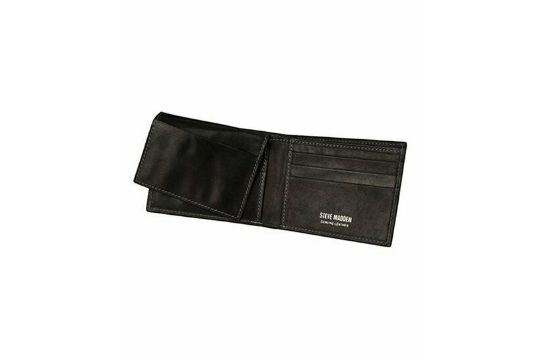 Steve Madden Black Antique Passcase Leather Wallet (New With Tags) [Ref: 52206560 A/E B2 Mi-Mi] - Image 2 of 2