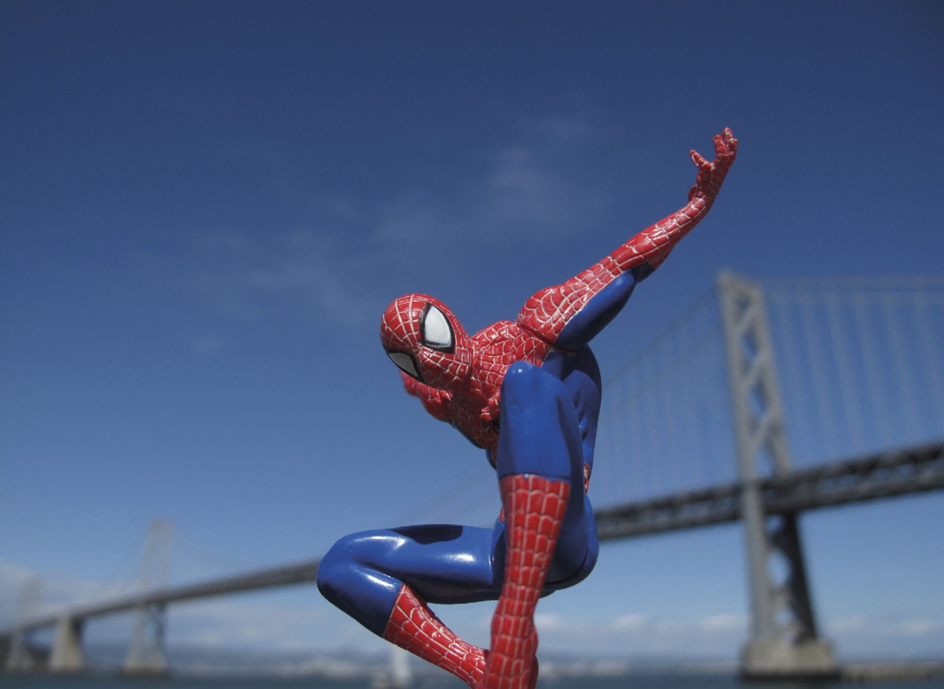 Lagarde Laurent (XXe-XXIe ) SpiderMan at the Bay Bridge, 2014 - Photography N°3/5 - [...]