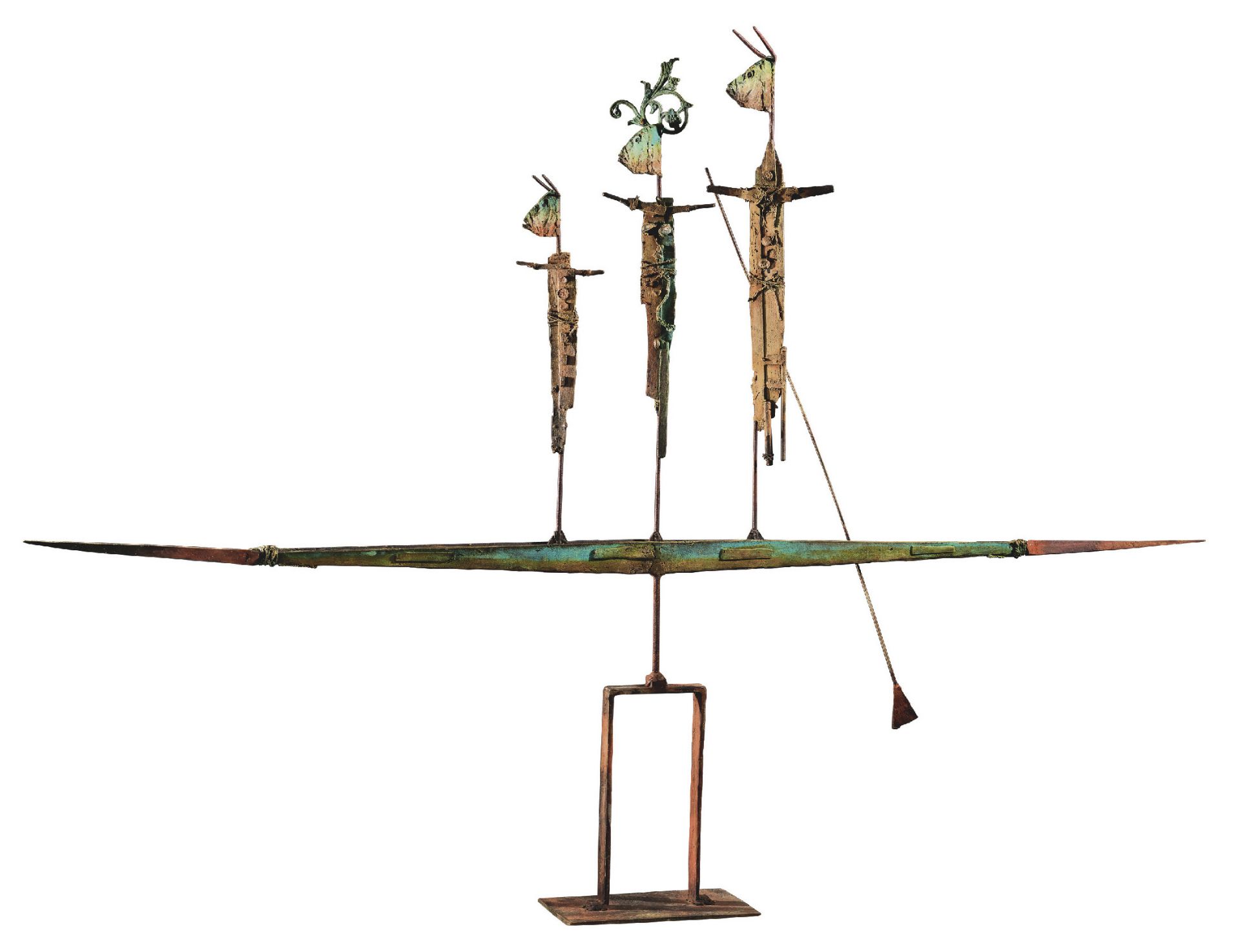 Giorgi Claude (1954) Pirogue, 2018 - Bronze - H. 131 cm L. 180 cm l. 18 cm -