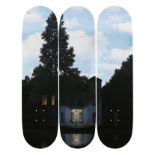 The Skateroom L’empire des lumières 3 skateboard - Edition of 250 80 x 20 cm each. [...]