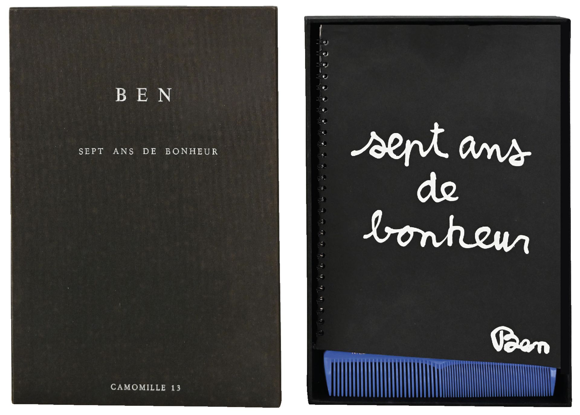 BEN (1935) Sept ans de bonheur - Mixed media (Art book) - 29,5 x 20,5 x 4,5 cm -
