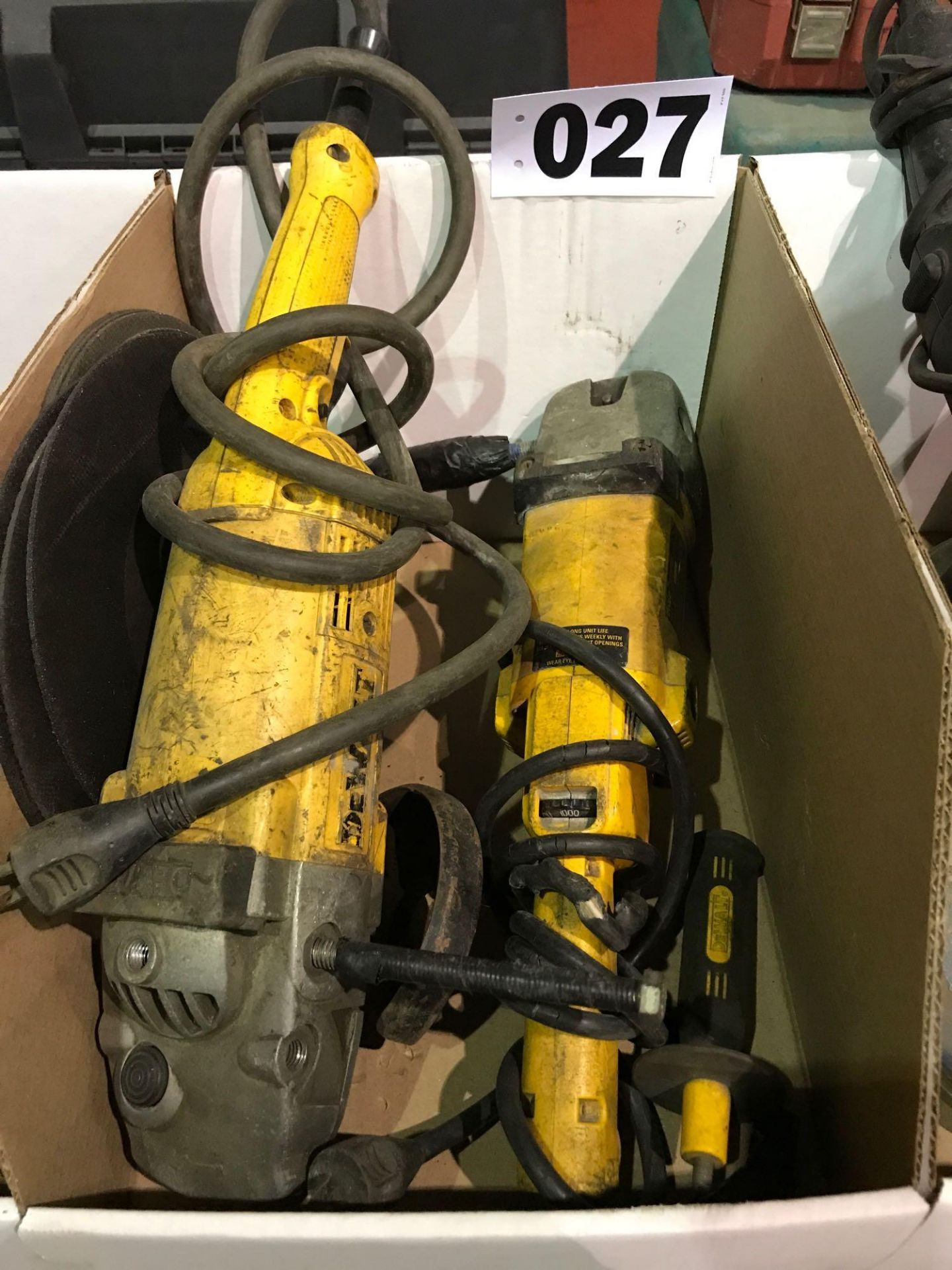 (2) Dewalt Electric Grinders