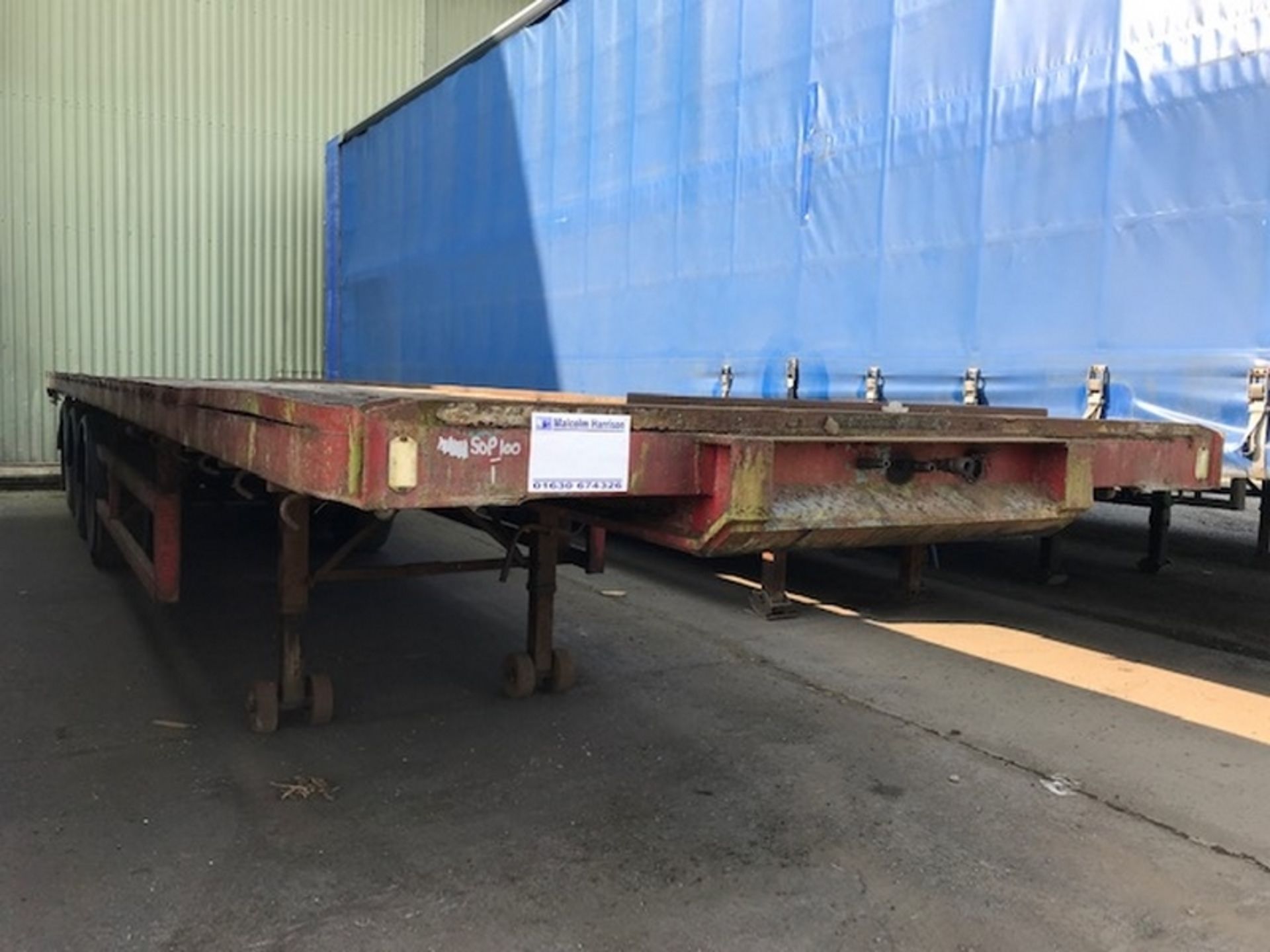 M&amp;G Flat Trailer Tri Axle - 50P100-1 - Image 4 of 5