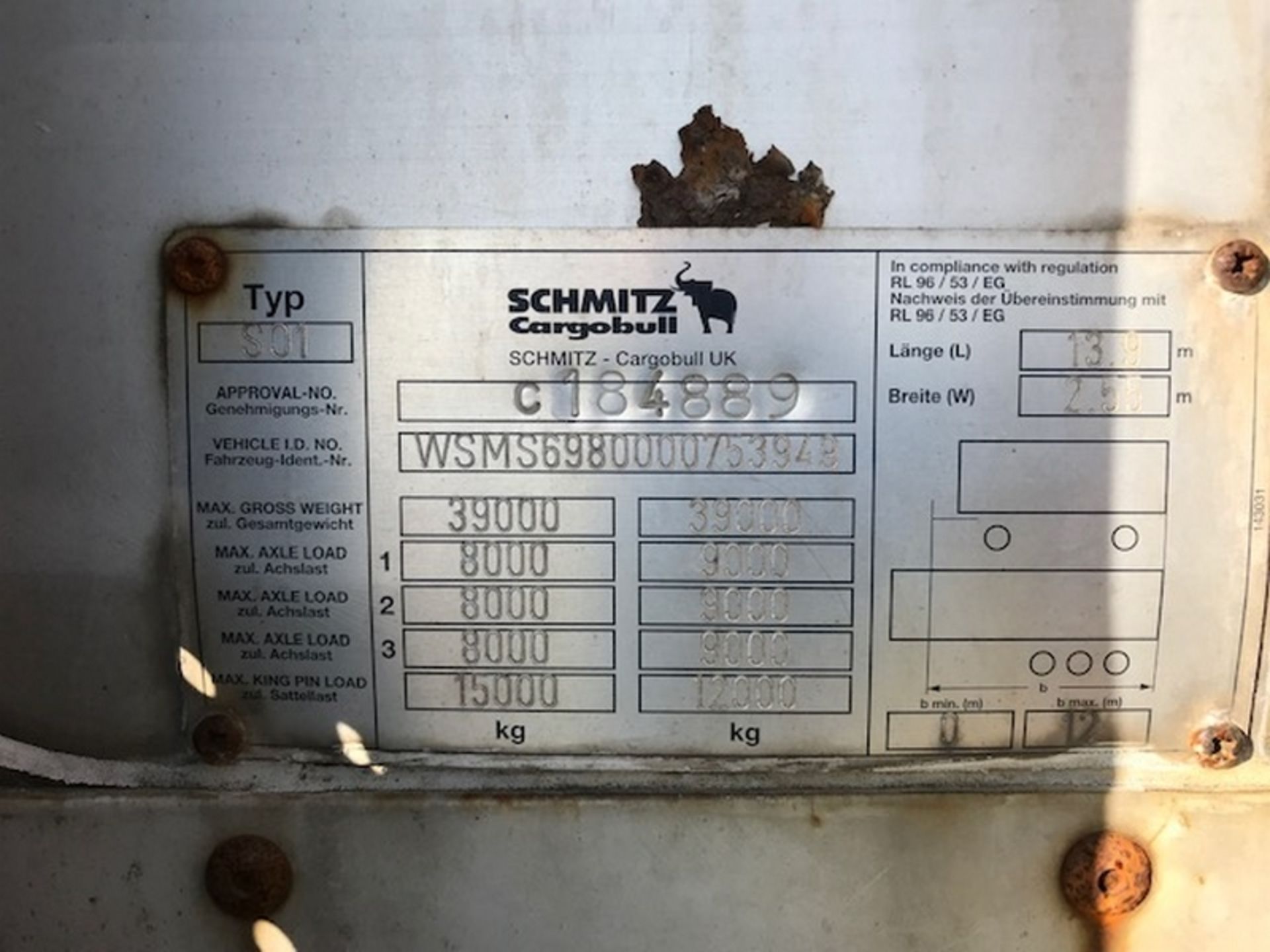 Schmitz Flat Trailer Tri Axle - 49P24-3