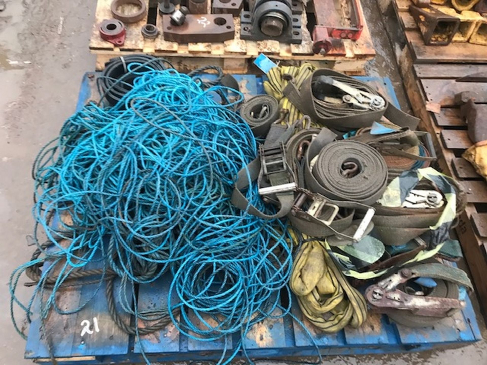 Pallet of Straps &amp; Rope - PL-57943