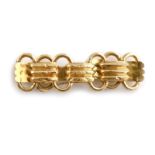 Large bracelet en or creux 14K (585°/00). - Poids : 42,63 g. -