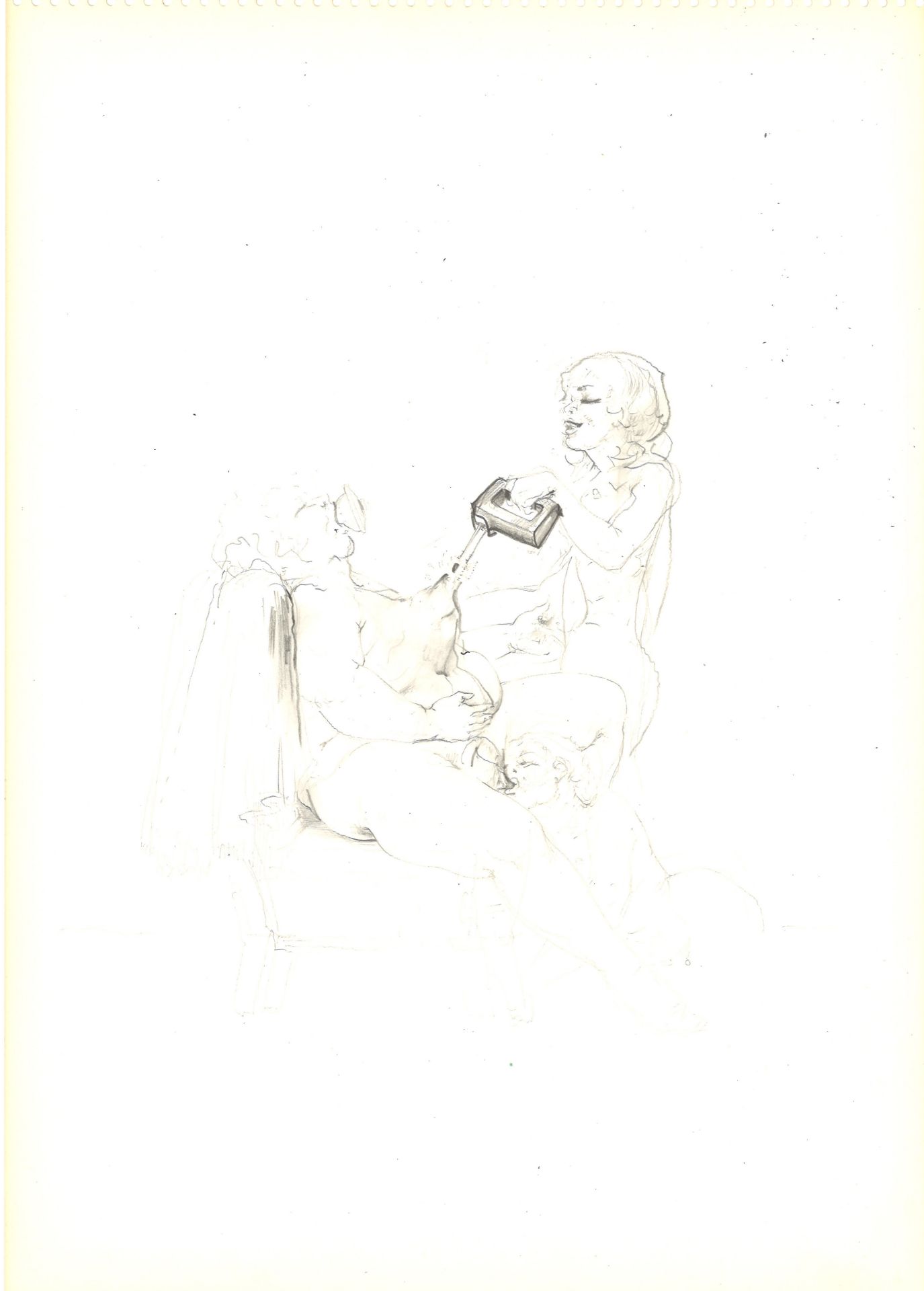 Rolf-Dieter SCHIELDRUM, dit Mister O (1930-2011), Fantaisies, vers 1970. 50 dessins [...] - Bild 3 aus 4