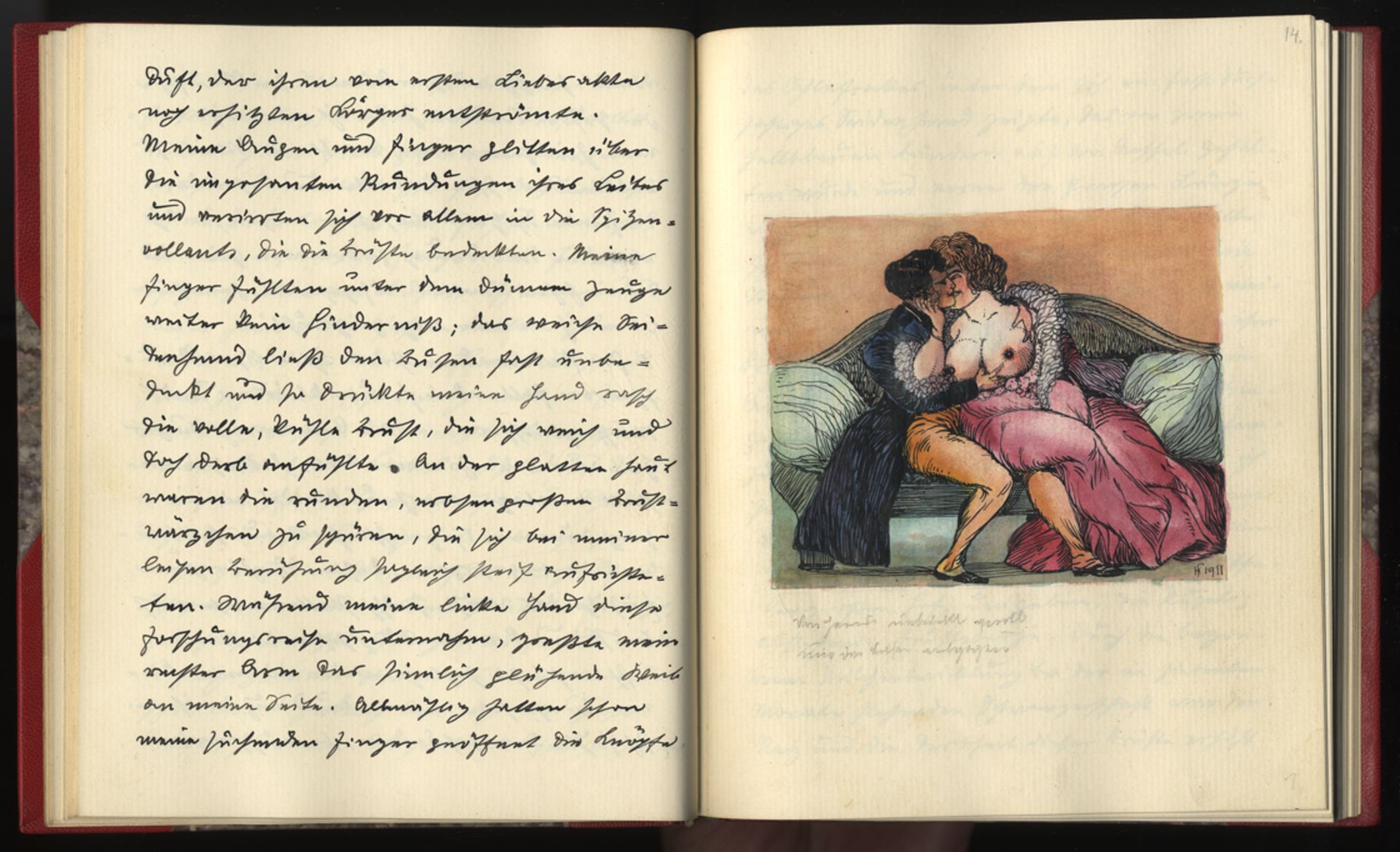 Franz HIRMANN. Fräulein Anna, das Schwangere Liebchen. Original manuscript, mit [...] - Bild 21 aus 27