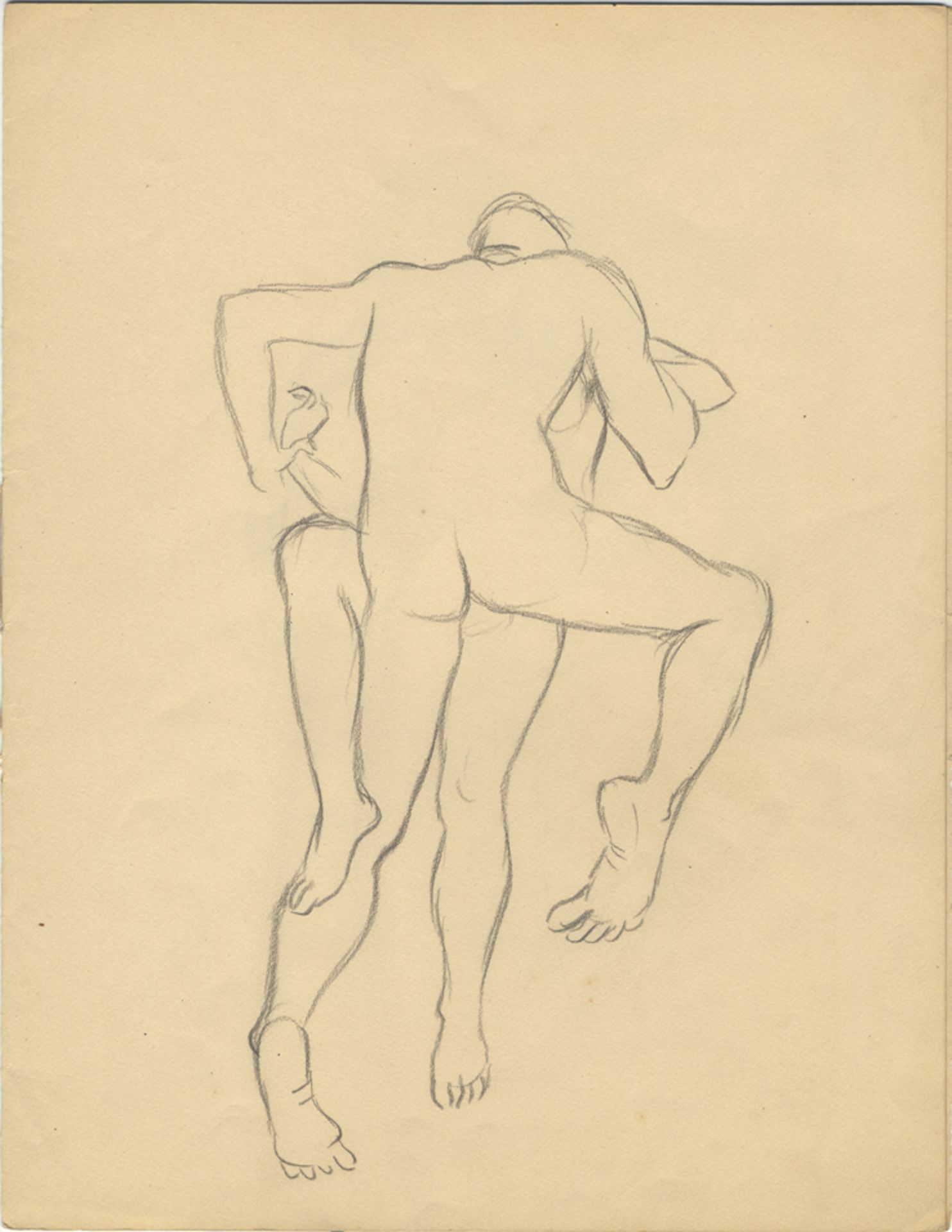 Couples, vers 1970. 8 dessins au crayon, formats divers. - - Bild 2 aus 4