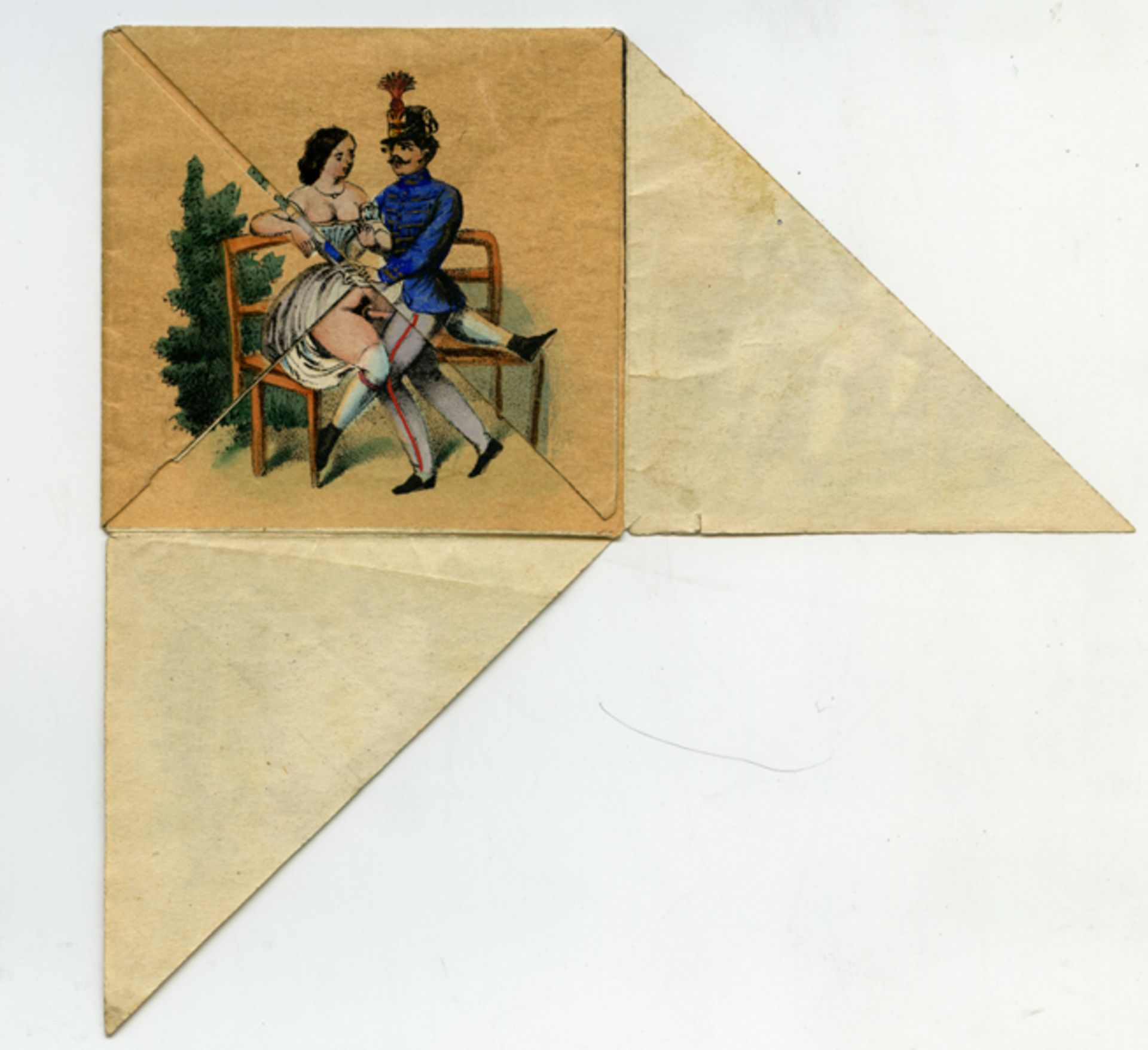 [Artistes non identifiés]. - Couples en action, vers 1900. 4 pièces à système, [...] - Bild 2 aus 6