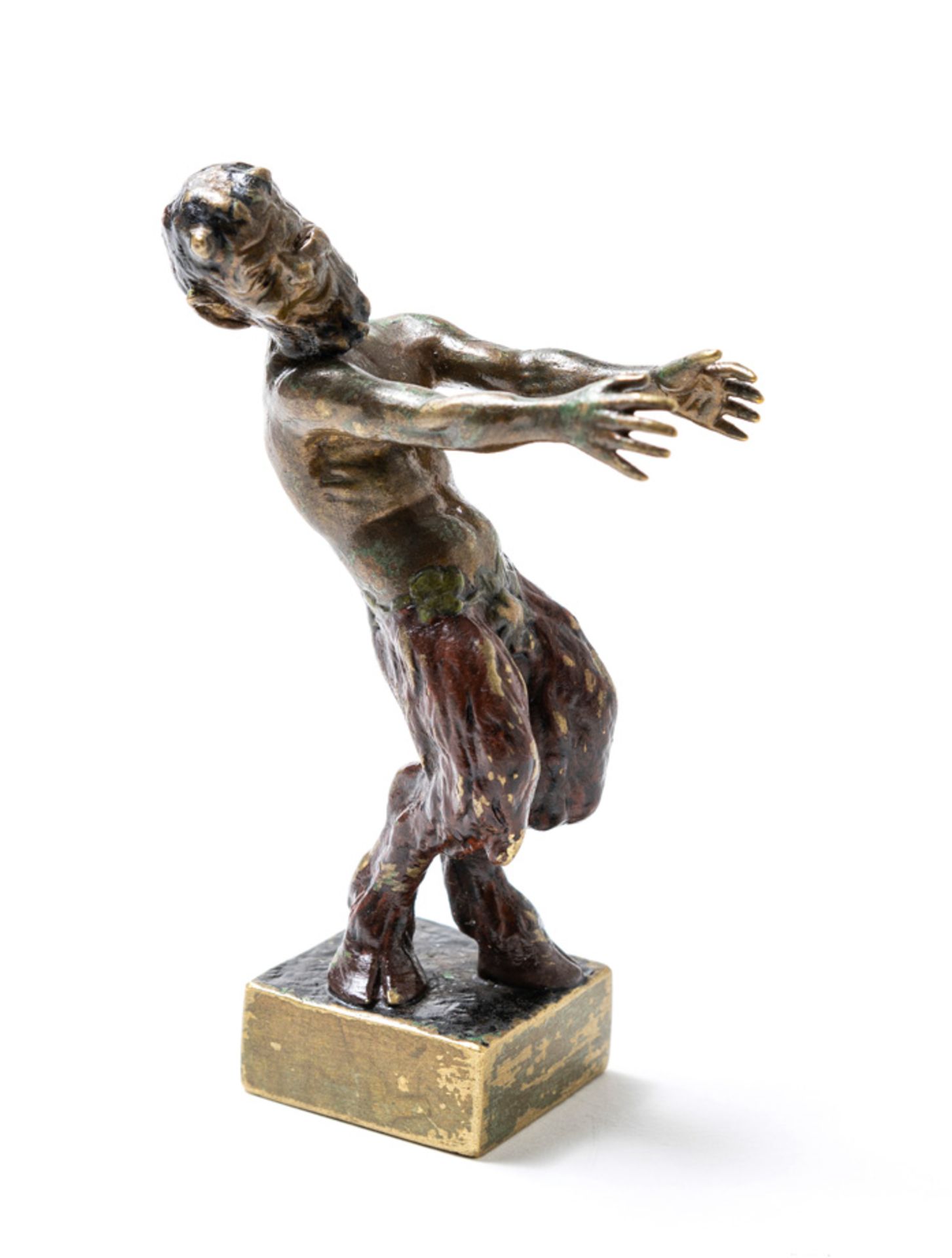 Franz BERGMAN (1883 1894). - Le Faune et la bacchante, bronze de Vienne, fin du XIXe [...]