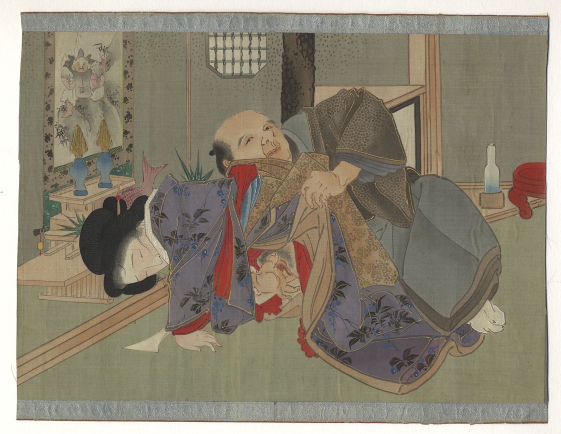 [Artiste non identifié]. - Shunga [Images du Printemps], Japon, vers 1900. 3 [...] - Bild 2 aus 3