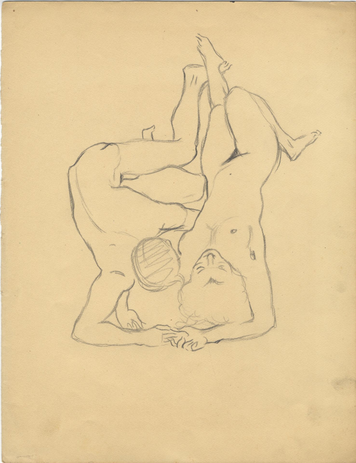 Couples, vers 1970. 8 dessins au crayon, formats divers. - - Bild 4 aus 4