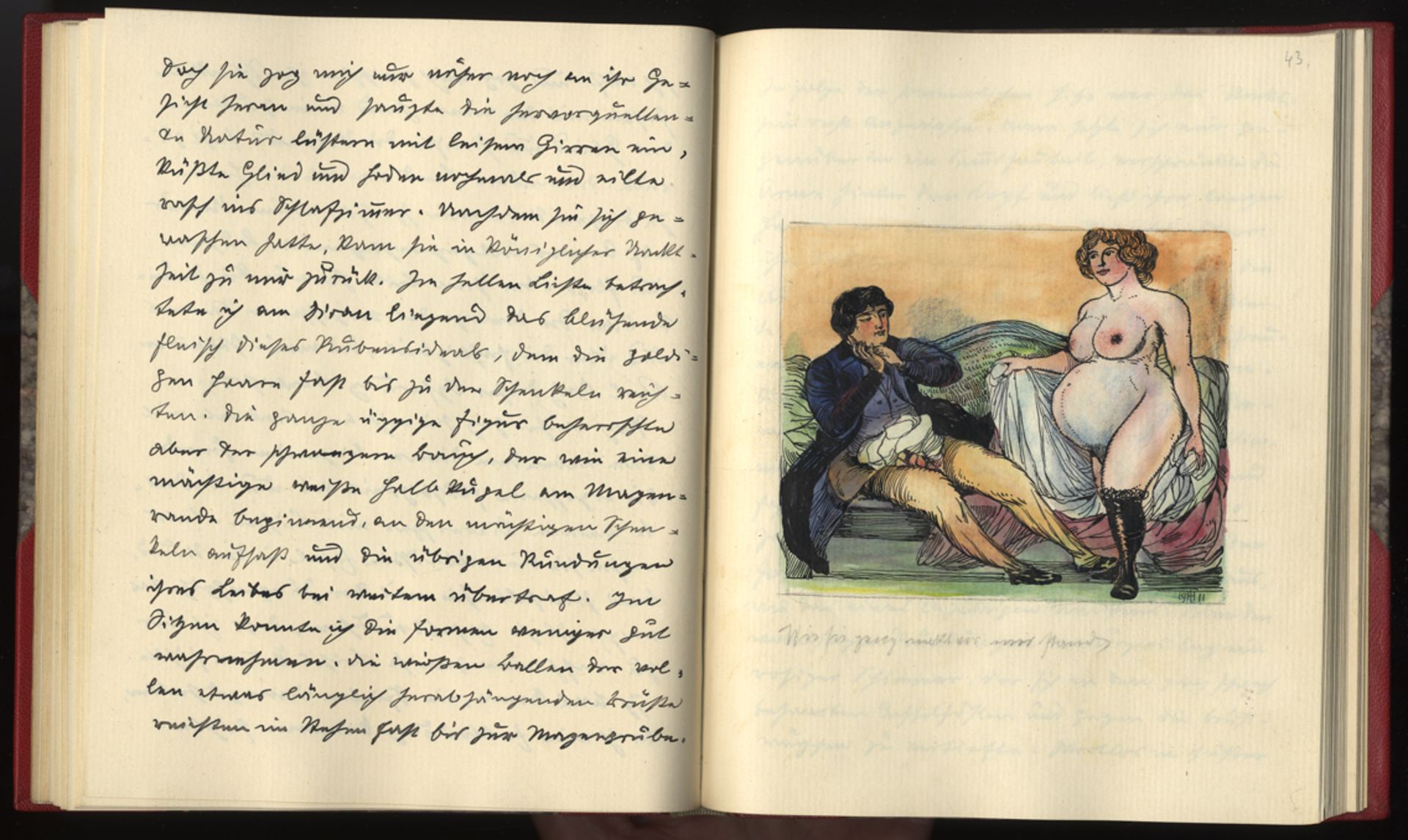 Franz HIRMANN. Fräulein Anna, das Schwangere Liebchen. Original manuscript, mit [...] - Bild 5 aus 27