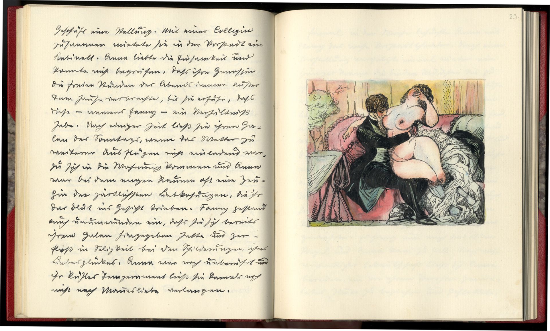 Franz HIRMANN. Fräulein Anna, das Schwangere Liebchen. Original manuscript, mit [...]