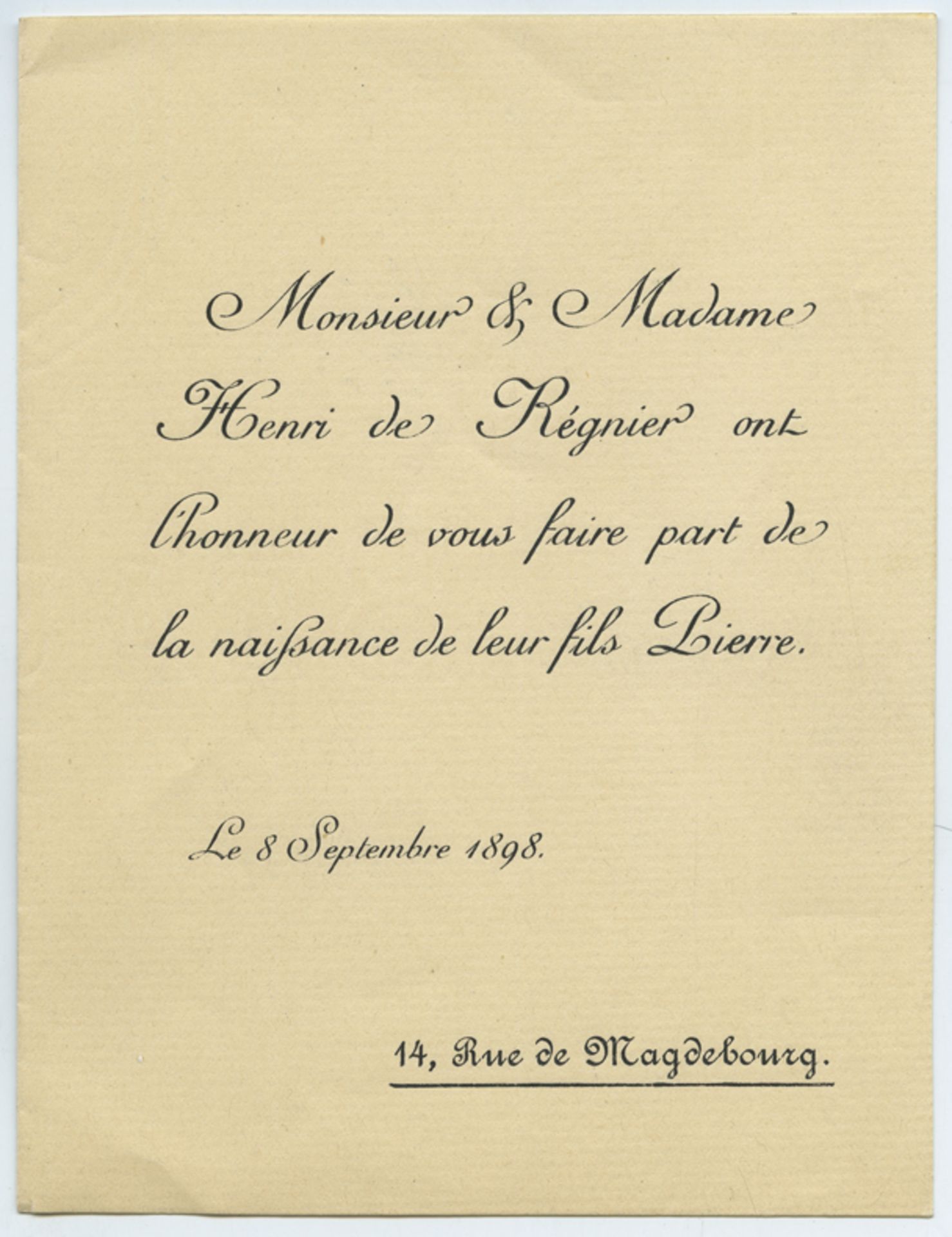 Pierre LOUŸS et Marie de RÉGNIER. 6 tirages argentiques, 7 courriers manuscrits, [...] - Bild 12 aus 14