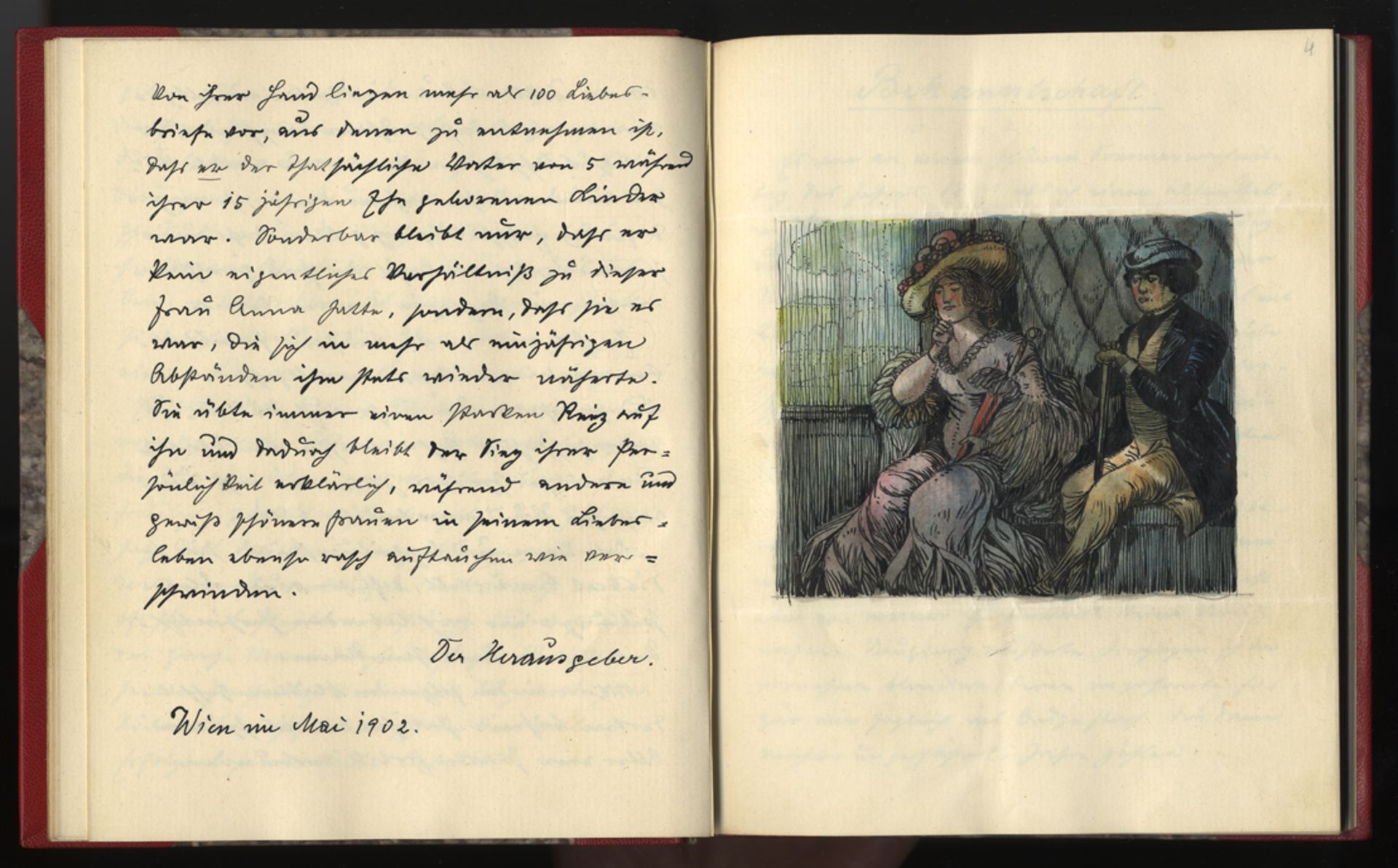 Franz HIRMANN. Fräulein Anna, das Schwangere Liebchen. Original manuscript, mit [...] - Bild 2 aus 27