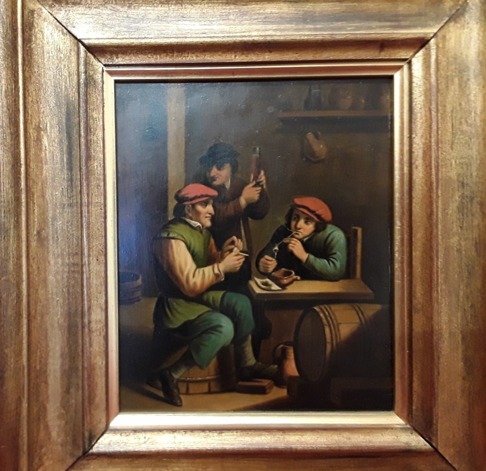 A pair of 17th/18th Century Dutch/Flemish oil paintings on board. - Image 3 of 3