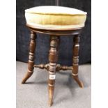 A Regency mahogany stool of circular form.