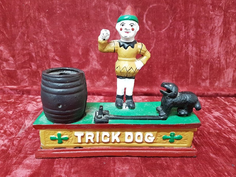 A Trick Dog money box.