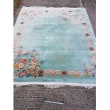 An original vintage (over 50yrs) imported Chinese hand made thick pile rug.
