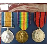 A WW1 Royal Army Medical Corps medal pair with his St John Ambulance Brigade 1911 Coronation medal.