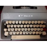 An Olivetti typewriter in working order.