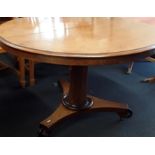 A Victorian mahogany breakfast tilt top table.