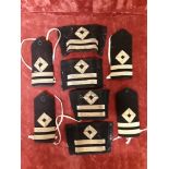 A set of vintage Second Officer Merchant Navy shoulder epaulettes.