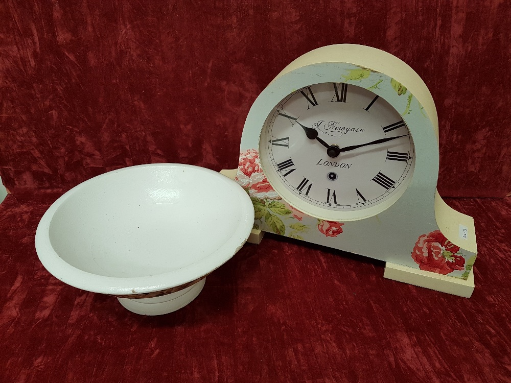 A Laura Ashley wooden bowl and Newgate clock. - Image 2 of 2