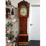A 19th Century inlaid mahogany longcase / grandfather clock.