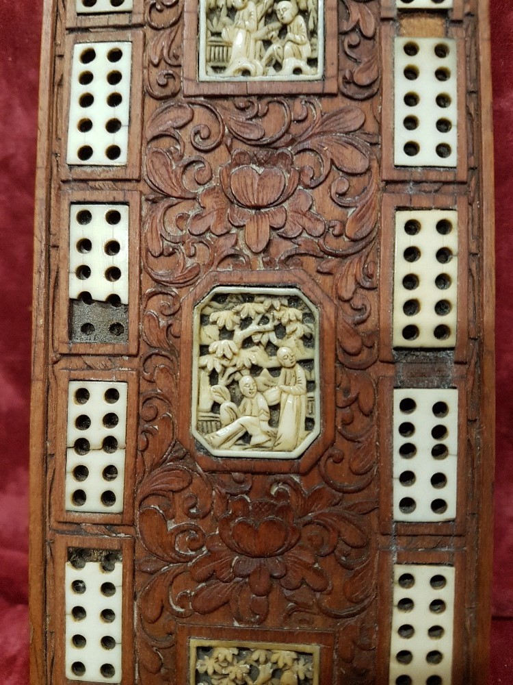 A Chinese cribbage board. - Image 2 of 3