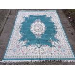 A beautiful handmade Krishna woollen rug.