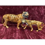 A Beswick tiger 2096 and tigress 1486.