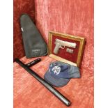 An assortment of US Police memorabilia