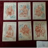 Six original 1938/39 Third Reich propaganda leaflets.