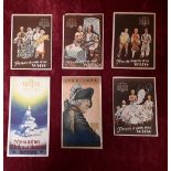 Five original 1936 to 1939 Third Reich propaganda leaflets and one other.
