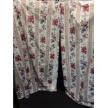 A pair of fully lined long Heritage Curtains.