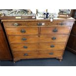 A late 19th / early 20th Century mahogany chest of drawers